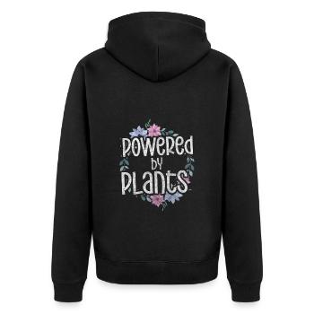 Potion Health Shaman - Unisex Premium Organic Zip Hoodie - black - Back - Nico (187cm)