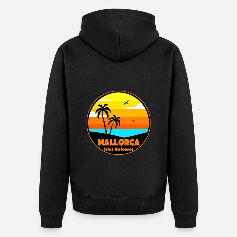 Majorque - Veste à capuche bio Premium Unisexe - noir
