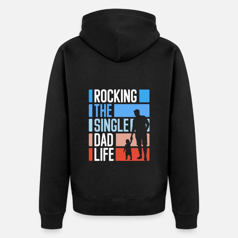 Relation célibataire Solitaire - Veste à capuche bio Premium Unisexe - noir