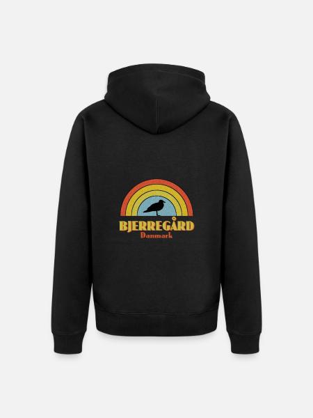 Bjerregard Dänemark - Unisex Premium Bio Zip Hoodie - Schwarz