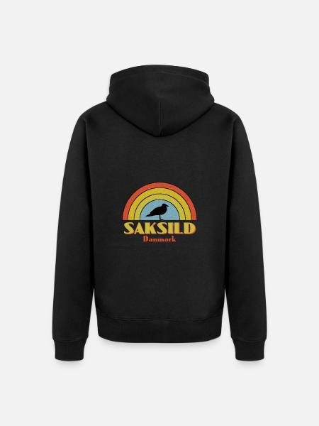 Saksild - Unisex Premium Bio Zip Hoodie - Schwarz