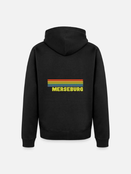 Merseburg - Unisex Premium Bio Zip Hoodie - Schwarz