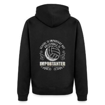 Sport Entraîneur de ballon Sports de balle - Veste à capuche bio Premium Unisexe - noir - Dos - Nico (187cm)