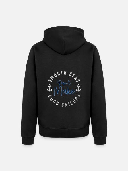 Sailing Ship Sailing Holidays - Unisex Premium Organic Zip Hoodie - black