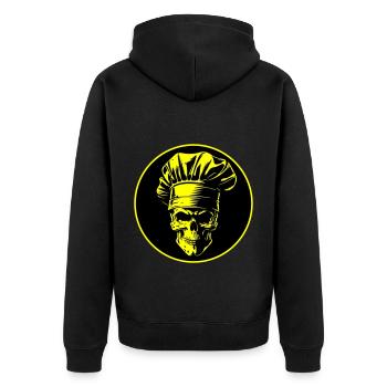 Chef Skull Chef - Veste à capuche bio Premium Unisexe - noir - Dos - Nico (187cm)