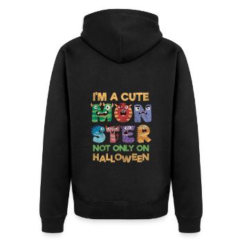 Déguisement effrayant d’Halloween - Veste à capuche bio Premium Unisexe - noir - Dos - Nico (187cm)