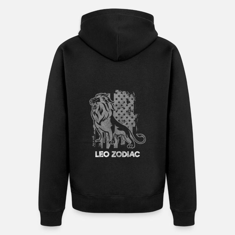 Sternzeichen Sternbild - Unisex Premium Bio Zip Hoodie - Schwarz
