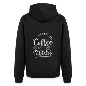 Jeu de société Jeu de société Jeu de dés - Veste à capuche bio Premium Unisexe - noir - Dos - Nico (187cm)