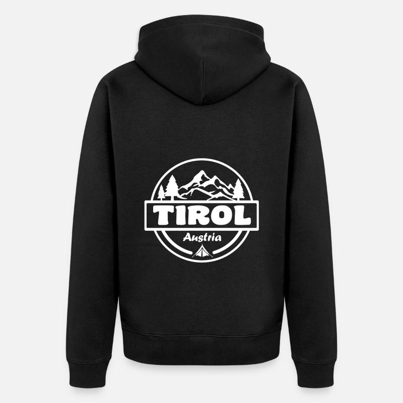 Tyrol - Veste à capuche bio Premium Unisexe - noir