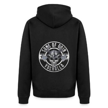 Thor Nordmann Asgard Celtic - Veste à capuche bio Premium Unisexe - noir - Dos - Nico (187cm)