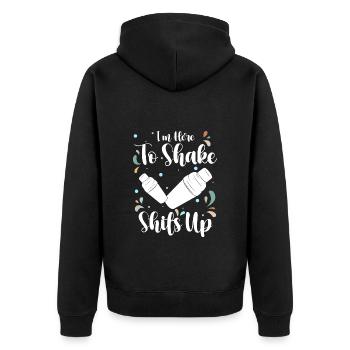 Mélangeur de cocktails Bar Mixeur Pina Colada - Veste à capuche bio Premium Unisexe - noir - Dos - Nico (187cm)