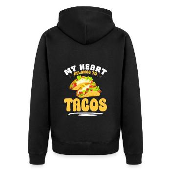 Camion-restaurant Taco Essen - Veste à capuche bio Premium Unisexe - noir - Dos - Nico (187cm)