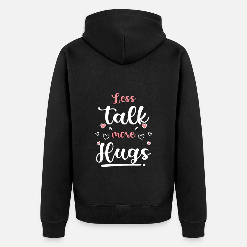Câlins Relation câline Famille - Veste à capuche bio Premium Unisexe - noir