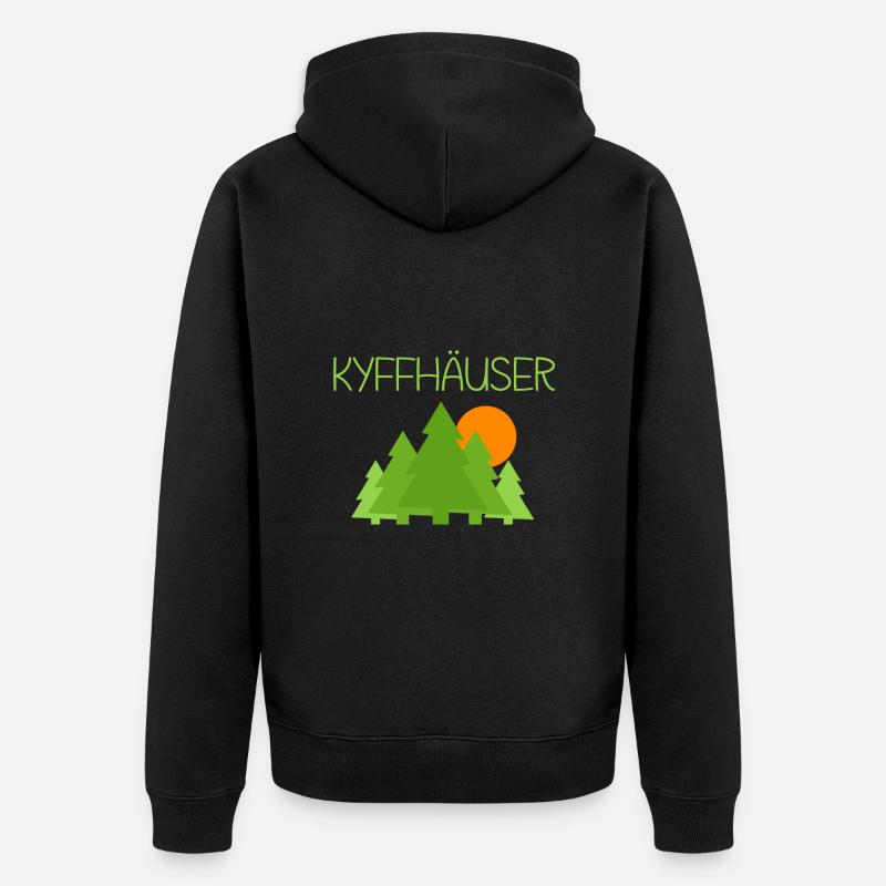 Kyffhäuser - Unisex Premium Bio Zip Hoodie - Schwarz