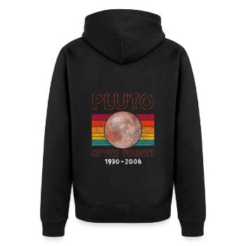 Space Stars Solar System - Unisex Premium Organic Zip Hoodie - black - Back - Nico (187cm)