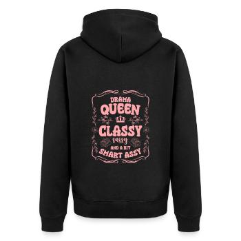 Drame Princess Spotlight Spécial - Veste à capuche bio Premium Unisexe - noir - Dos - Nico (187cm)