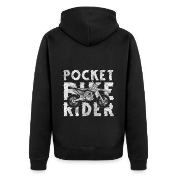 Vélo Motocross Mud Son - Veste à capuche bio Premium Unisexe - noir - Dos - Nico (187cm)