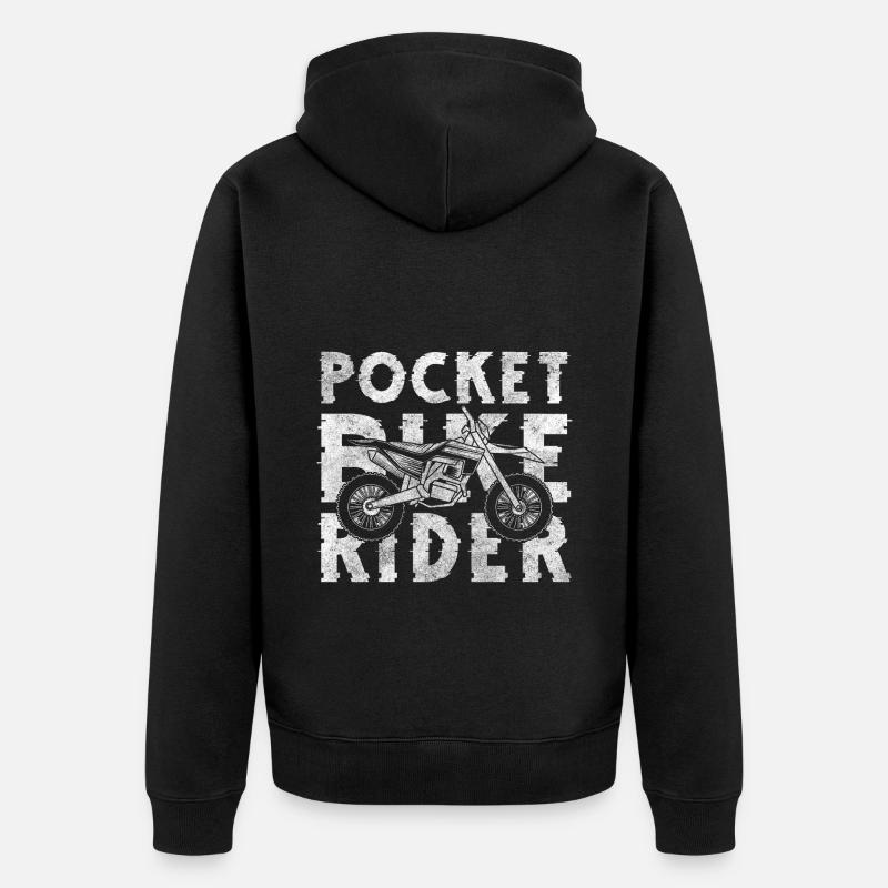 Vélo Motocross Mud Son - Veste à capuche bio Premium Unisexe - noir