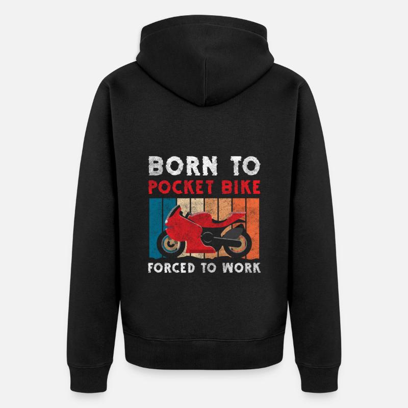Motorcycle Trail Hobby - Unisex Premium Organic Zip Hoodie - black