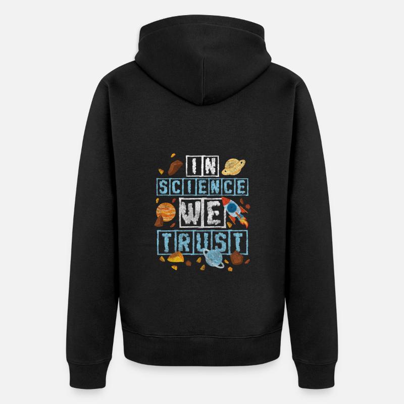 Combinaison spatiale Space Planet - Veste à capuche bio Premium Unisexe - noir