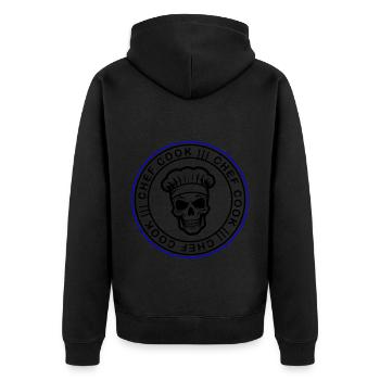 Chef Skull Chef - Veste à capuche bio Premium Unisexe - noir - Dos - Nico (187cm)