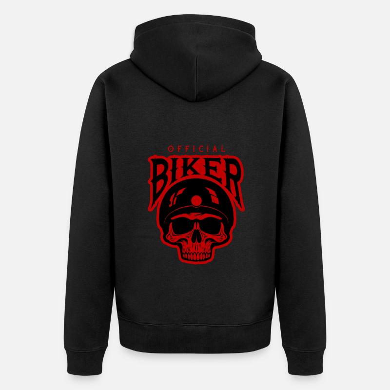 L’équipe de vacances Skull - Veste à capuche bio Premium Unisexe - noir