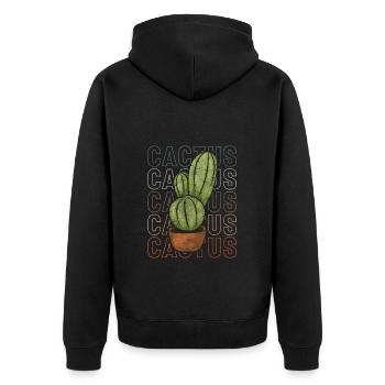 Cactus soleil Mexique câlin - Veste à capuche bio Premium Unisexe - noir - Dos - Nico (187cm)