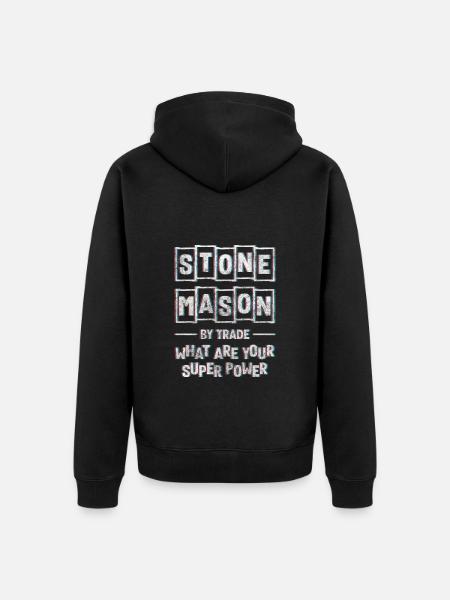 Bildhauer Arbeit Handwerk - Unisex Premium Bio Zip Hoodie - Schwarz
