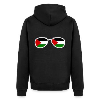 Palestine - Veste à capuche bio Premium Unisexe - noir - Dos - Nico (187cm)