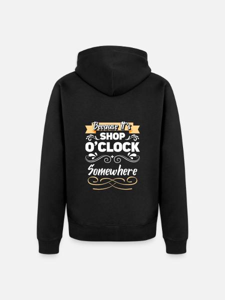 Shop Gift Queen - Unisex Premium Organic Zip Hoodie - black