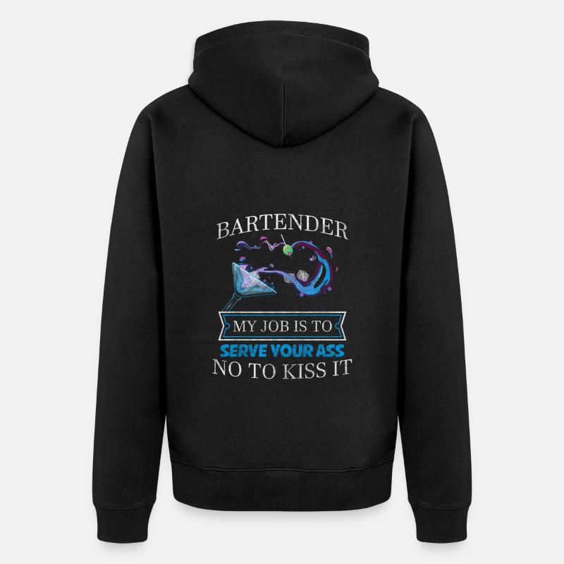 Bar Disco Boissons - Veste à capuche bio Premium Unisexe - noir