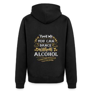 Santé liée à l’alcool - Veste à capuche bio Premium Unisexe - noir - Dos - Nico (187cm)