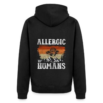 Extraterrestres Univers Terrien Astronaute - Veste à capuche bio Premium Unisexe - noir - Dos - Nico (187cm)