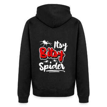 Halloween Silk Threads - Unisex Premium Organic Zip Hoodie - black - Back - Nico (187cm)
