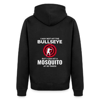 Tir à l’arc Cibles Archer Bullseye Tir Sport - Veste à capuche bio Premium Unisexe - noir - Dos - Nico (187cm)