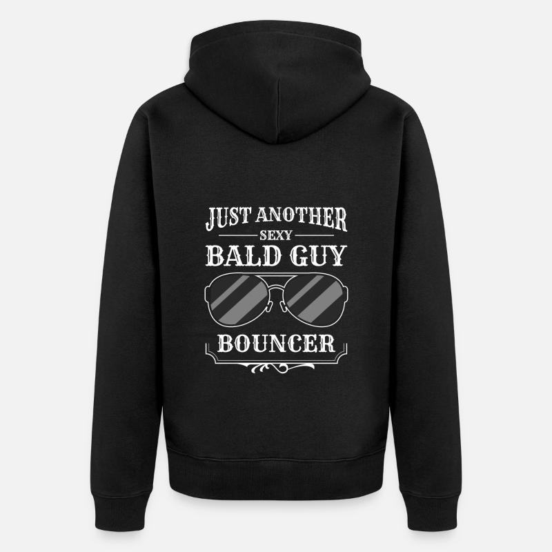 Sicherheitsdienst Beruf Party - Unisex Premium Bio Zip Hoodie - Schwarz