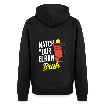 Beerpong Alcool Pong Drunk - Veste à capuche bio Premium Unisexe - noir - Dos - Nico (187cm)