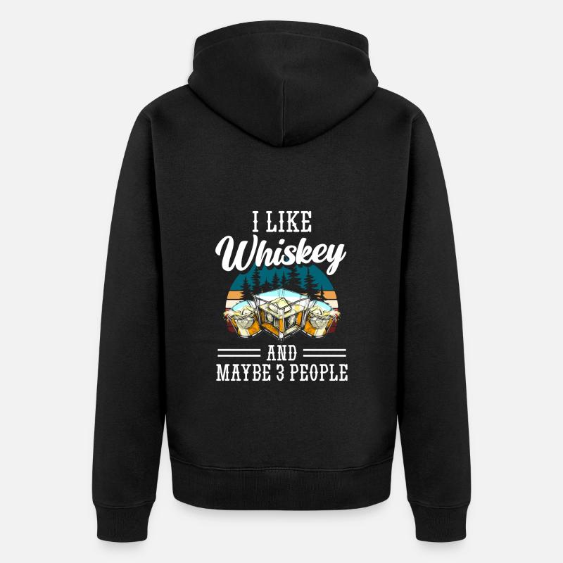 Bar à schnaps - Veste à capuche bio Premium Unisexe - noir