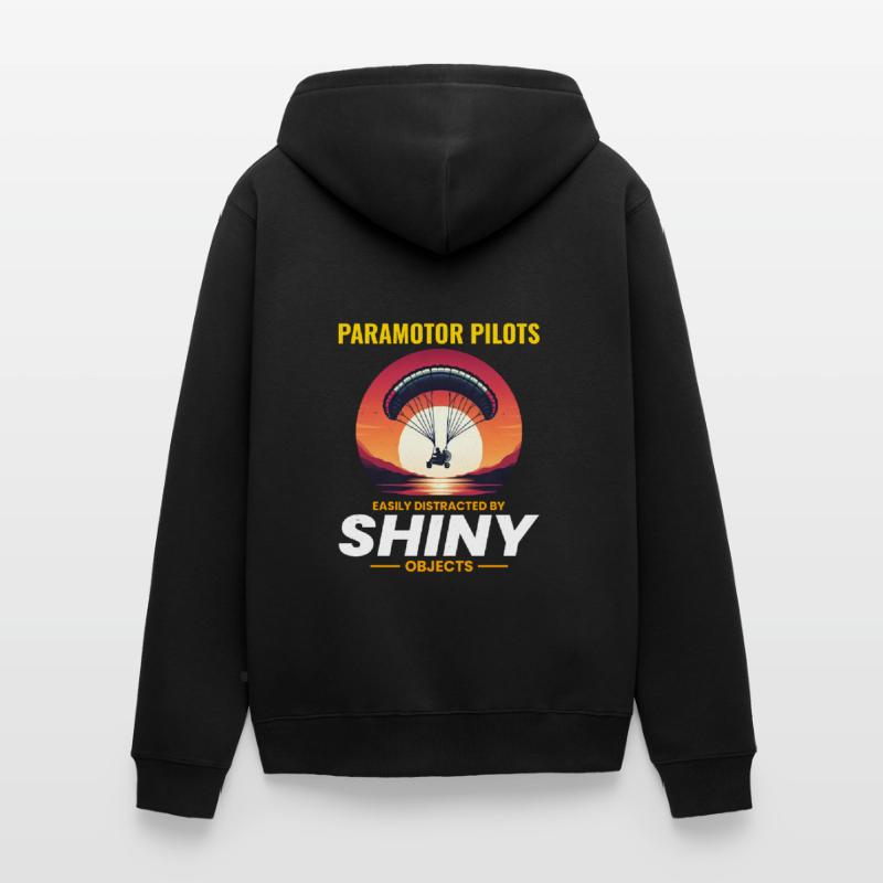 Paramotor Pilot Paramotoring Powered Paraglider Unisex Premium Organic Zip Hoodie