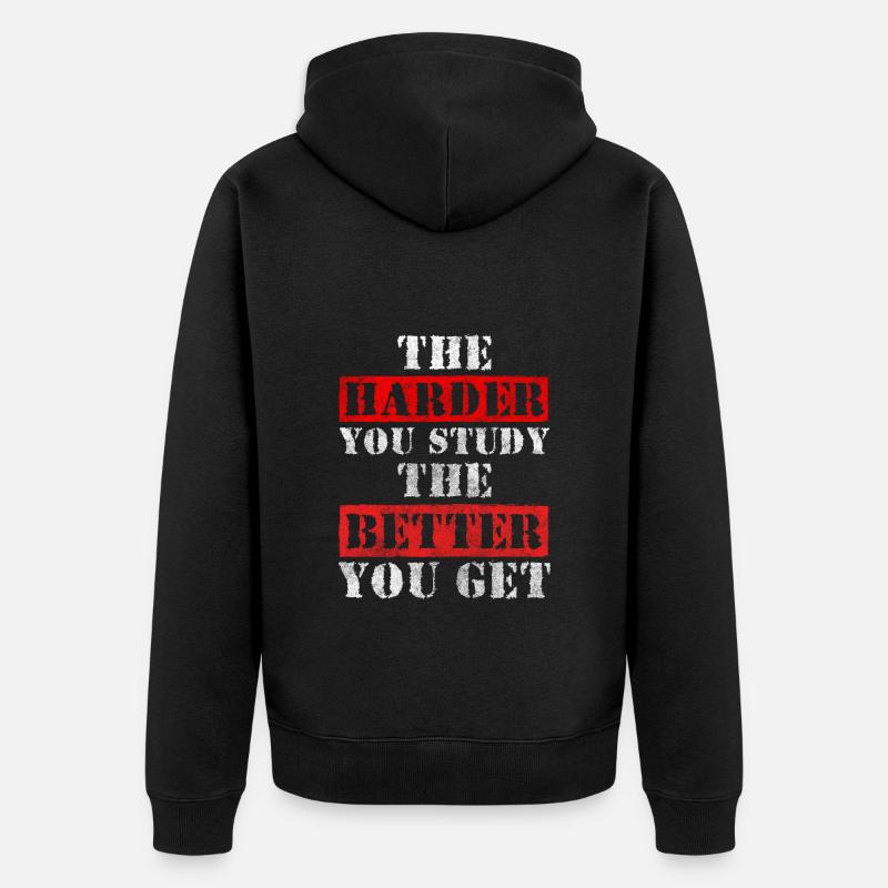 Futurs enseignants universitaires - Veste à capuche bio Premium Unisexe - noir