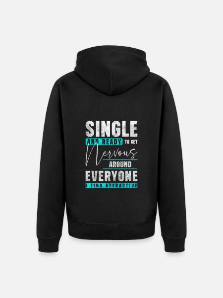 Relation Flirt d’amour - Veste à capuche bio Premium Unisexe - noir