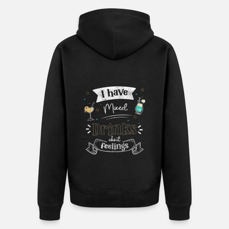 Barman Beer Drinker Gin - Veste à capuche bio Premium Unisexe - noir