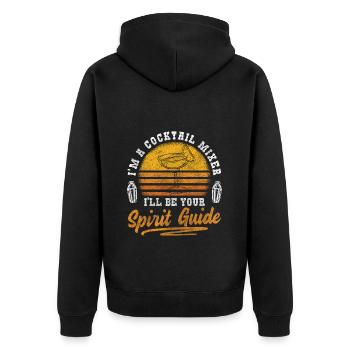Blender Boissons Drinker Rum - Veste à capuche bio Premium Unisexe - noir - Dos - Nico (187cm)
