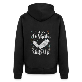Célébrations de l’alcool au mélangeur - Veste à capuche bio Premium Unisexe - noir - Dos - Nico (187cm)