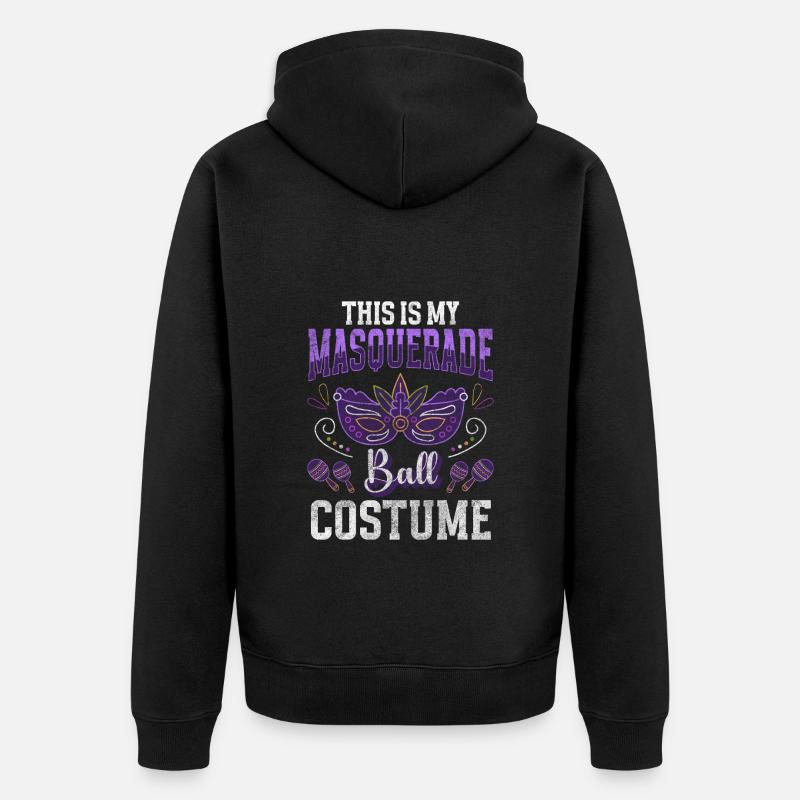 Masque Célébration Inconnu Second Visage - Veste à capuche bio Premium Unisexe - noir
