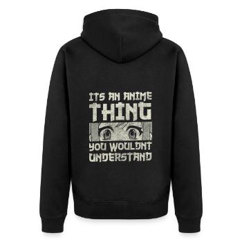 Déguisement Anime Gamer Mignon - Veste à capuche bio Premium Unisexe - noir - Dos - Nico (187cm)