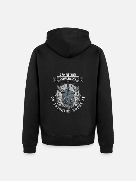 Cosplay Hobby Convention Cosfan - Unisex Premium Organic Zip Hoodie - black