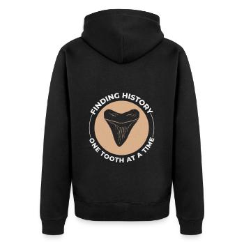 Dents de requin Collectionneur de fossiles Chasse Paléontologie - Veste à capuche bio Premium Unisexe - noir - Dos - Nico (187cm)
