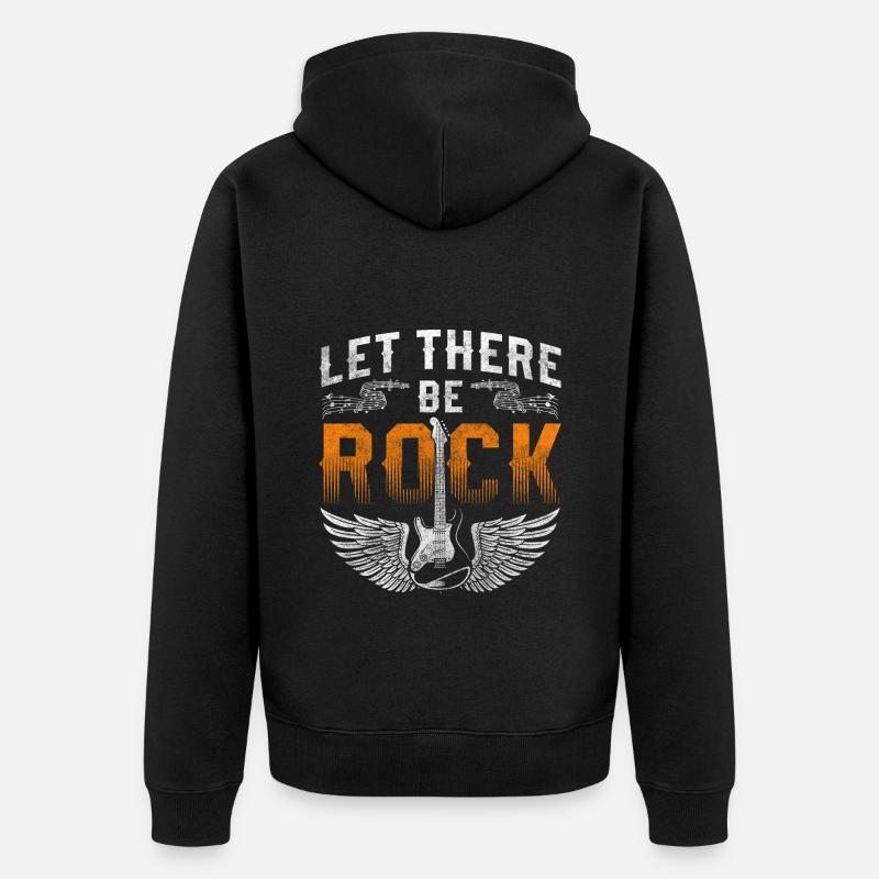 Rock Hardrock Chef d’orchestre Rock and Roll - Veste à capuche bio Premium Unisexe - noir