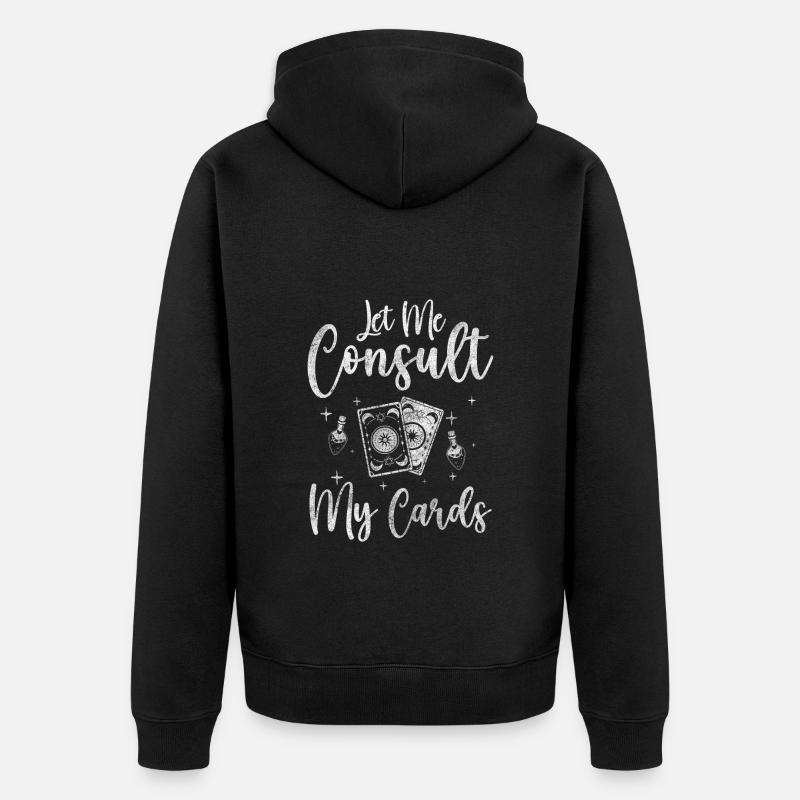 Psychics Divination Boule de verre - Veste à capuche bio Premium Unisexe - noir